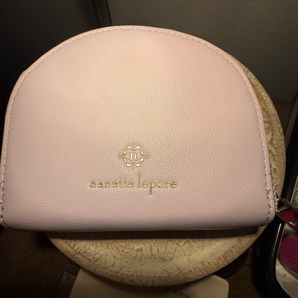 Nanette Lepore Lavender Embossed Coin Purse - Picture 2 of 10